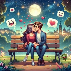 Kuss als Ausdruck nonverbaler Liebe und Kommunikation in Beziehungen