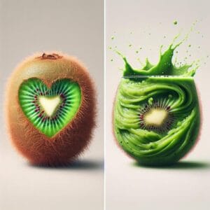 Zitat von Elina 🌟 Liebe ist wie eine Kiwi: Außen rau, doch innen süß, voller Stärke und Leidenschaft. Wenn das Leben dir Kiwis gibt, mixe sie zu einem leidenschaftlichen Smoothie, der vor Kraft sprudelt. Denn wahre Liebe gibt dir auch in sauren Zeiten den richtigen Schwung. 🌟