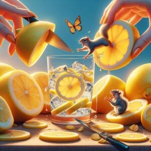 Spruchvon Emma 😂 Man sagt, wenn das Leben dir Zitronen gibt, mach Limonade draus. Ich sage, schneide sie in Scheiben, suche einen Gin-Tonic und hin und wieder danke ihnen für die Herausforderung! Dankbarkeit ist die geheime Zutat, die alles ein bisschen spritziger macht! Also, Prost auf die kleinen Dinge, die dich zum Lachen bringen! 😄