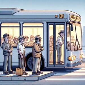 Zitat von Linus 😄 Geduld ist wie ein langes Warten auf einen Bus, von dem du sicher bist, dass er erst kommt, wenn du aufgibst – aber dann taucht er plötzlich auf, wie ein Freund, der immer zu spät kommt und doch genau im richtigen Moment da ist. 🎉