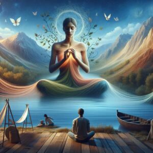 Spruchvon Max 🌿 In der Stille wächst die Geduld wie ein sanfter Fluss, fließt leise und stetig durch das Tal der Seele. Sie webt sanfte Fäden der Hoffnung, nährt das Herz und lehrt uns, im gegenwärtigen Augenblick Frieden zu finden. Atme tief ein, atme Geduld aus. 🌿