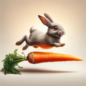 Zitat von Olli 🐰 In der Karotte der Leidenschaft hoppelt der Hase des Humors stets voran, denn wer das Leben mit einem Zwinkern sieht, kann selbst in der Möhrenwurzel einen Schatz erkennen. 🐰