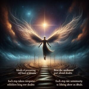Spruchvon Sophie 🌟 In den Tiefen unserer Träume wachsen Ideale, die Flügel verleihen, um über Zweifel zu erheben. Wenn die Dunkelheit uns umarmt, erstrahlt der Stern der Hoffnung. Jeder Schritt in die Ungewissheit ist eine Einladung zur Entdeckung. Lass Visionen unsere Kompasse sein, in der unendlichen Symphonie des Lebens, gehalten vom Licht der Ideale. 🌟