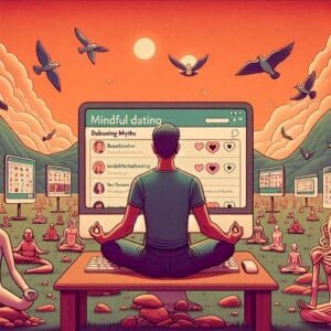 Die 3 größten Mythen über Online-Dating Online-Dating, Dating-Mythen, achtsames Dating, Beziehungstipps, Dating-Plattformen