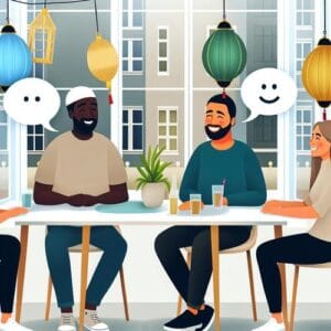 Lachen verbindet Welten: Humor überwindet Grenzen Humor, Lachen, Kulturen, Verbindung, Grenzen