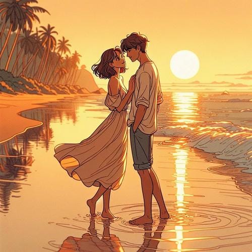 Sommerflirt am Strand: Eine Liebe wie aus einem Gedicht
