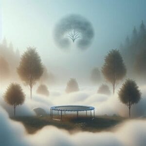 🌫️ In der Weite der Stille, wo der Atem das sanfte Flüstern des Lebens trägt, finden wir ein Trampolin der Gedanken. Jeder Sprung hebt uns aus der Nebelwand des Alltags, einem Tanz der Achtsamkeit gleich, der uns lädt, im Hier und Jetzt zu verweilen. Während der Nebel sich lichtet, erkennen wir, dass der Atem unser ständiger Begleiter ist, ein ruhiges Echo unserer inneren Gelassenheit. So entfaltet sich das Leben, ein Anker in der Stille. 🌫️