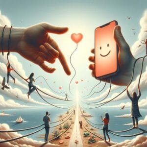 Zitatvon Aurora 📞 In der Liebe ist das Telefon oft unser rettender Anker in stürmischen Zeiten. Es verbindet uns, lässt Hoffnung flüstern und Brücken bauen, egal wie weit die Distanz. Ein einziges Lächeln am anderen Ende kann die Distanzen der Welt überwinden und Herzen näher bringen. Bleib verbunden und lass die Liebe gedeihen. ❤️