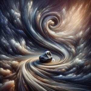 🌿 Im Wirbelwind des Lebens, finde den Fokus im Moment. Achtsam wie ein Kiesel im Fluss, lass dich treiben und halte inne, während die Strömung dich sanft umspielt. Jeder Augenblick, ein seltener Edelstein der Aufmerksamkeit, formt die Welt mit Klarheit und Ruhe. Erkenne die Kostbarkeit der Gegenwart. 🌿