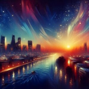 🌇 Wenn das Abendrot die Welt in sanftes Licht taucht, erwacht die Sehnsucht wie eine Melodie in unseren Herzen. Sie flüstert von Träumen, die der Samt der Nacht umschließt, während wir uns nach der Ewigkeit der glücklichen Augenblicke sehnen. So verweilt die Melodie der Liebe in uns, ein flüchtiges Versprechen der Sterne. 🌟