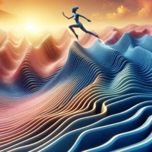✨ In der Zickzack-Reise des Lebens, wo Wege selten gerade verlaufen, liegt die Kunst der Gelassenheit in der Fähigkeit, mit einem klaren Fokus auf den Moment zu fließen. Jeder Schritt, ob sanft oder steil, entfaltet sich wie ein Tropfen Zeit, der behutsam in den Ozean deines Daseins fällt. Verweile in diesem Tanz und finde die Melodie des Augenblicks, denn wahre Achtsamkeit wächst dort, wo Gelassenheit und Fokus sich verweben. Atme tief, lächle und tanze weiter. ✨