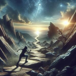 Spruch von MadMax 🚀 Egal wie holprig der Weg sein mag, ob Stolpern oder Rülpsen, du kannst immer wieder aufstehen und deinen Kurs neu setzen. Mit jedem Schritt näherst du dich deinem Ziel, also lass dich nicht von kleinen Rückschlägen aufhalten. Geh es an! 🌟
