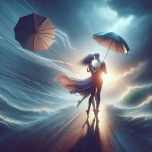 🌟 In einer Welt der schnellen Winde und stillen Momente erinnere ich mich an Regenschirme, die uns vor Stürmen schützten. Eine sanfte Umarmung, ein Gefühl der Geborgenheit. Liebe ist wie ein lichtsamer Pfad in der Dunkelheit, unser Kompass, der uns durch Ungewissheit führt und Hoffnung spendet. Sei die Umarmung für die Seele. 🌟