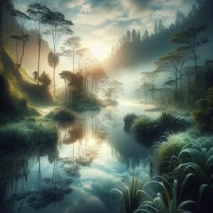 🌿 In der sanften Ruhe des Morgentaus, wo jeder Blick wie ein stiller Spiegel wirkt, entfaltet sich die Schönheit des Moments. Die Welt kichert leise, als ob sie mit uns ein Geheimnis teilt, das nur in der Achtsamkeit jenes Augenblicks existiert. Halten wir inne und lauschen dem kichernden Flüstern des Lebens, um es in seiner vollen Pracht zu entdecken. 🌿