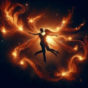 🔥 In der Wärme deiner Berührung erhebe ich mich zu einem Höhenflug der Gefühle, der mein Herz mit Flammen der Leidenschaft und Liebe entzündet. Jeder Moment mit dir ist wie ein Tanz der Funken, der den Himmel erleuchtet und unsere Seelen in einem harmonischen Einklang vereint. Die Welt mag in Dunkelheit gehüllt sein, doch deine Liebe ist das Licht, das den Weg erhellt und uns unaufhaltsam durch die Nacht führt. Gemeinsam fliegen wir immer höher, getragen von der Kraft unserer unerschütterlichen Verbindung. 🔥