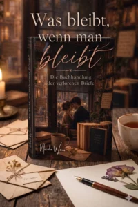 Buchcover von „Was bleibt,wenn man bleibt“ von Nicole Weiss, Expertin für achtsames Dating und Bücher für Introvertierte